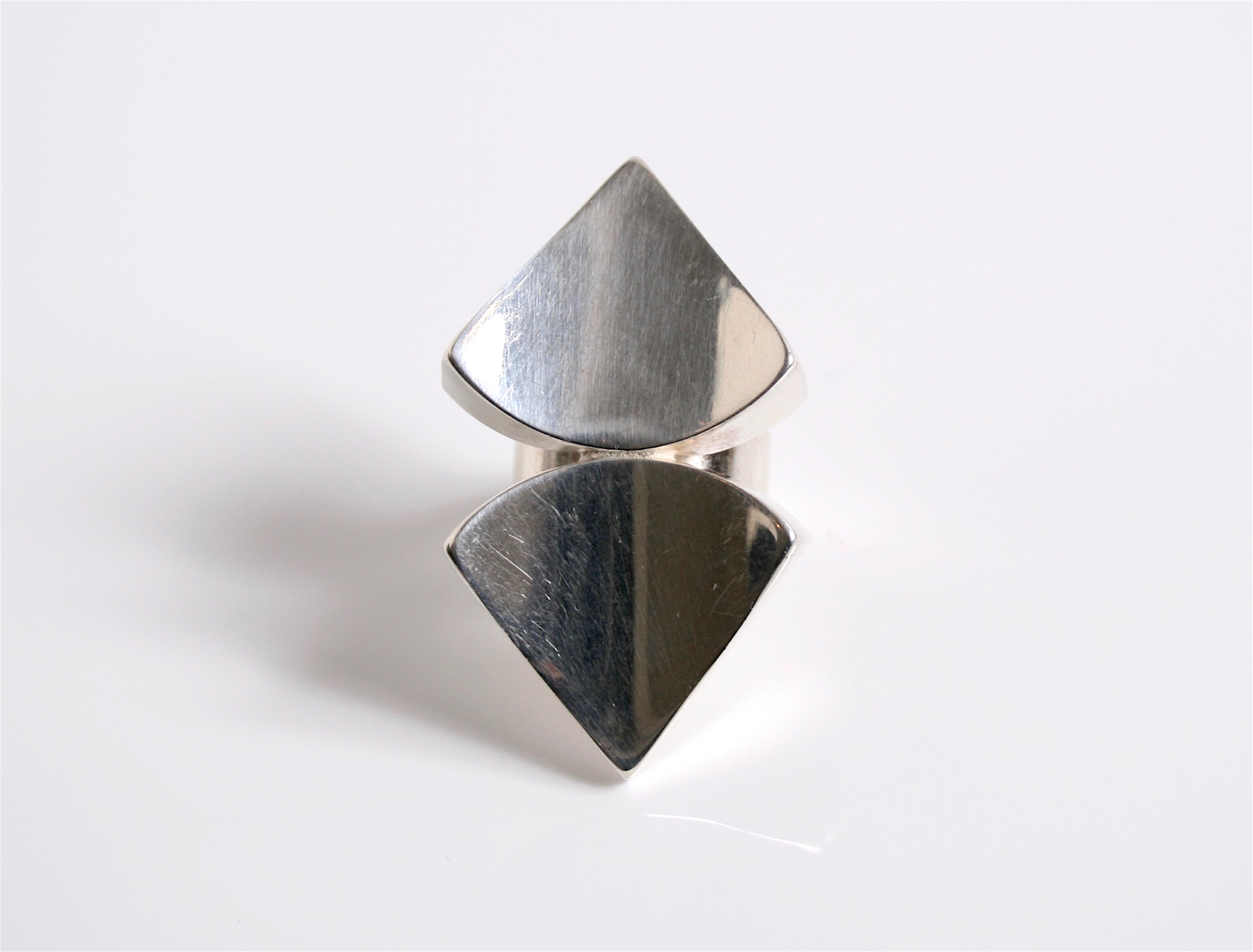 Original Vintage Rings Designed by Bengt Hallberg Sweden c. 1970 Sterling Silver 925s With Rock Crystal Signed B.H at Grasilver.com, buy Bengt Hallberg Silver Jewellery, Bent Hallberg Jewellery, Bent Hallberg Rings, Swedish Vintage Jewellery, Swedish Vintage Silver